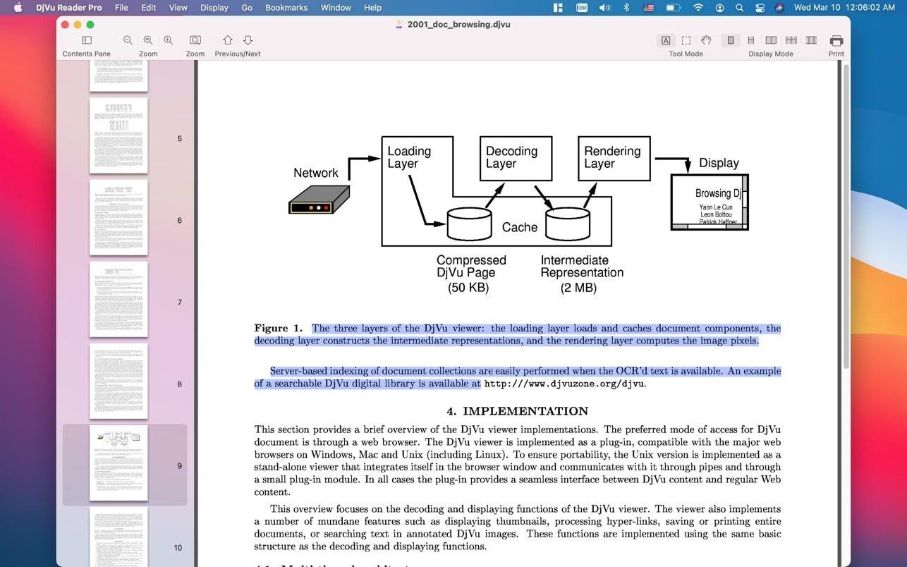 DjVu Reader Pro screenshot 1